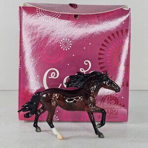 2025 Breyerfest Stablemate Cava Mirado Cantering Andalusian Glossy Dapple Bay